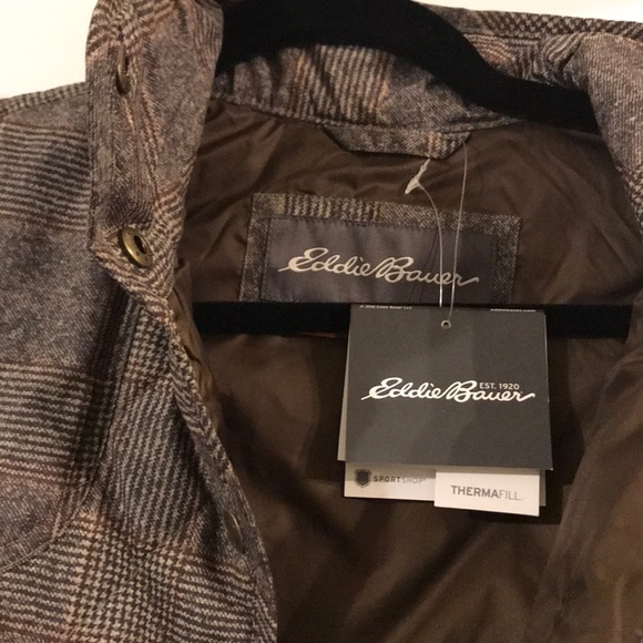 Eddie Bauer- plaid print jacket - Picture 2 of 3